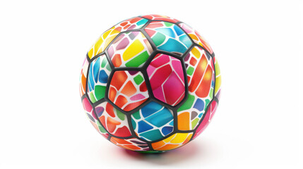 soccer ball isolated on white