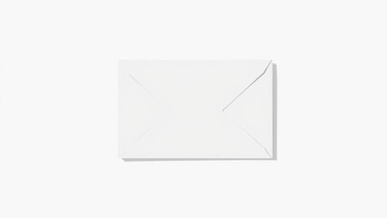 Envelope die cut mock up template vector with realistic shadow and reflections, vector, graphic