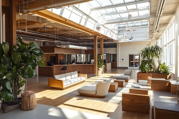 Beautiful Modern Living room Interior with furniture's ,mockup frame , posters, wall -3d Rendering