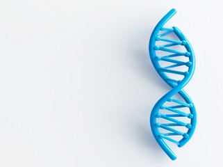 A transparent background showcases a 3D render of a DNA structure, emphasizing a spiral molecule. This design is perfect for biomedical, health, and chemistry purposes, highlighting a 3D style DNA