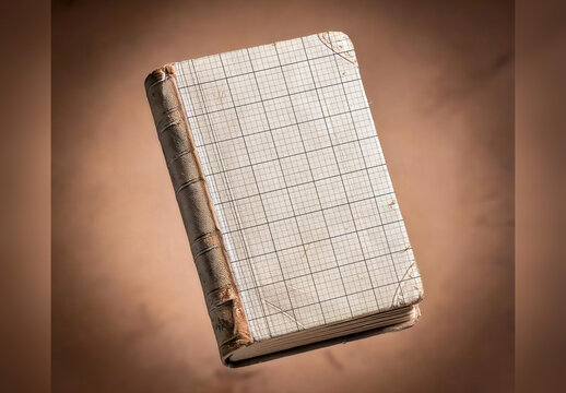 Rusty Old Vintage Book Floating Mockup