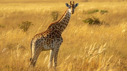 Obraz premium A golden savanna in Kenya 