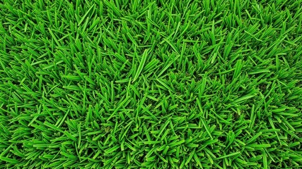 Vibrant green artificial grass background with realistic texture and blades, green, landscaping, nature