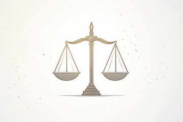 Balanced scales of justice icon.