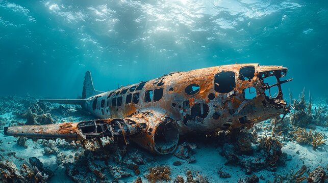 Fragments of forsaken spacecraft float in the wide-open seas.
