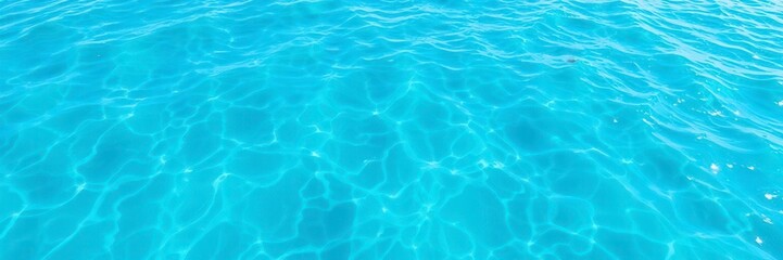 Fototapeta premium Blue water wave background with ripples and foam, aqua, fresh