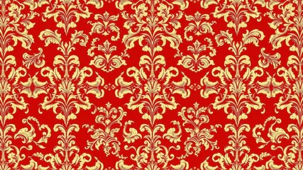Elegant red damask pattern background perfect for holiday designs, regal, design, elegant