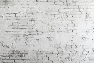 Fototapeta premium Flat brick texture, fully aligned with viewer’s view, showing wear and surface cracks.