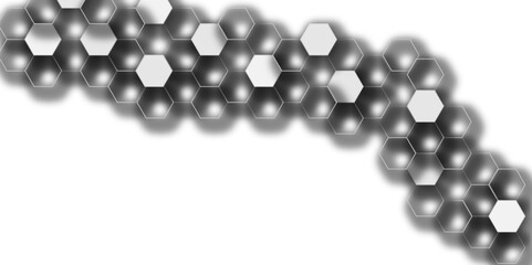 Abstract white and grey hexagon technology geometric pattern concept white background. Use for template, wallpaper, website vector illustration.