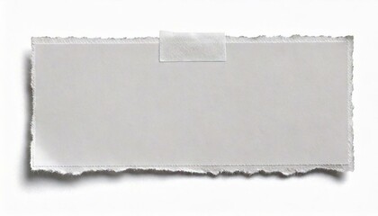 pedaço de papel rasgado em fundo branco - Generated image