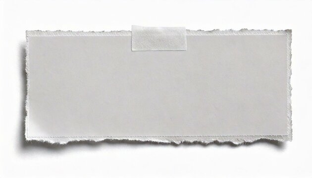 peda&ccedil;o de papel rasgado em fundo branco - Generated image