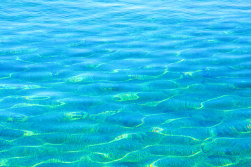 beaux reflets sur le fond du lac Léman