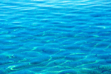 beaux reflets sur le fond du lac Léman