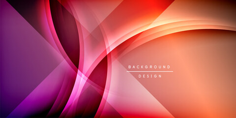 Expressive poster with shadow lines. Features technology, minimalist, and business themes, bright vibrant color schemes