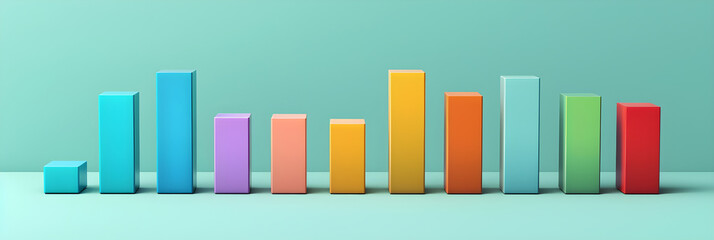 Obraz premium Colorful Bar Graph Displaying Comparative Data Metrics for Various Categories with Clear Labels and Precise Numerical Representation