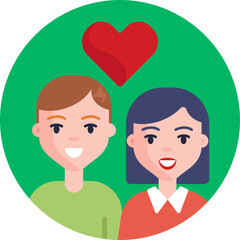 Obraz premium This icon features two figures, symbolizing love and togetherness, locked in a gentle embrace.