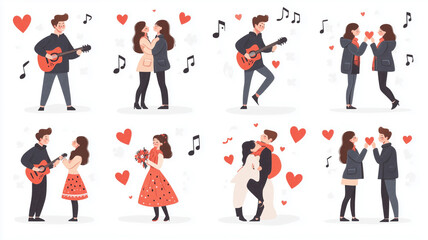 Happy man proposes to his partner in a romantic setting filled with love