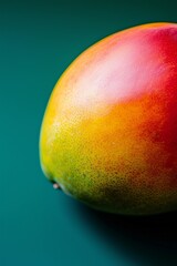 mango on green background