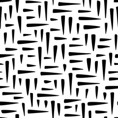 Vector seamless pattern with hand drawn abstract stripes. Cute design for wallpaper, fabric, wrapping, stationery, textile.