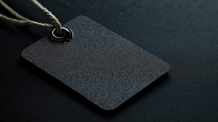 Minimalist Clothing Tag. Blank Label Design for Fashion Industry with Stylish Frame