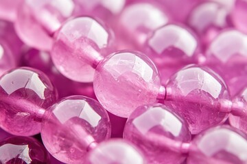 Rose Cherry Quartz Beads: Vibrant Pink Gemstone Beadwork for Creative Hobbies