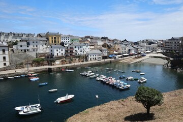 Vista de Tapia de Casariego, Asturias.