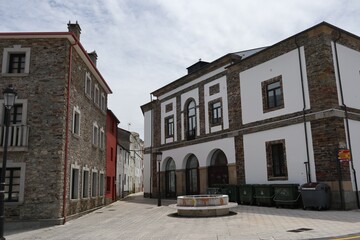 Obraz premium Calle de Tapia de Casariego, Asturias.