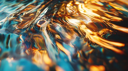 Reflections of light and color moving dynamically
