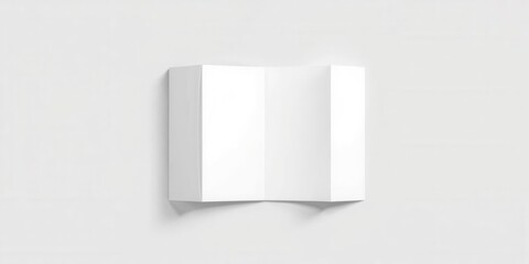 Folder die cut mock up template vector with realistic shadow and highlights for branding design presentation, realistic, die cut, folder