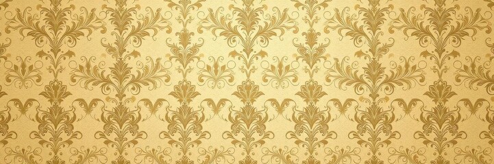 Intricate floral damask design in muted tones for vintage wallpaper, antique, wallpaper, pattern