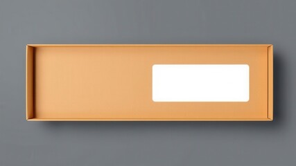 Rigid Sleeve box die cut mock up template vector with clean and modern design, template, marketing, label