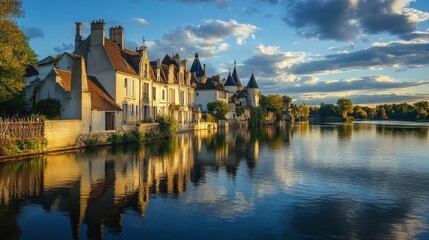 Naklejka premium the french lakes
