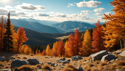 autumn in the mountains