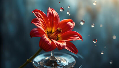 lily in water