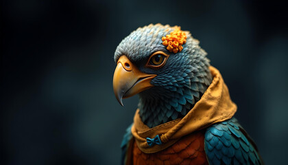close up of a bird