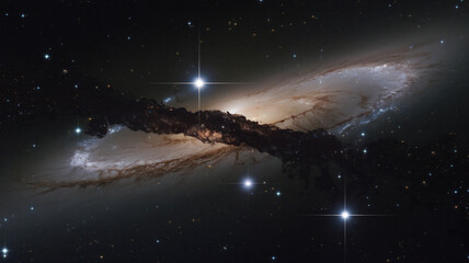 Cosmic Dust and Stars in the Whirlpool Galaxy