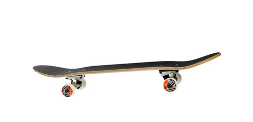 One skateboard isolated on white. Sports equipment