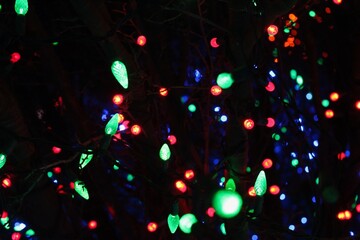 abstract christmas lights