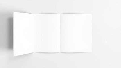 A blank brochure magazine isolated on a grey background for customization mockup, layout, promotion