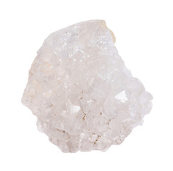 Beautiful crystal isolated on white. Natural gemstone