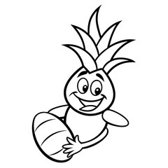 Pineapple Mascot Logo: Coffee Cup, Gaming Controller, Boxing Gloves, Vector Clipart & More, Quirky Pineapple Mascot logos in vector, clipart, and line art styles for digital design projects.