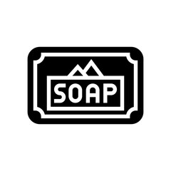 bar soap men cosmetic glyph icon vector. bar soap men cosmetic sign. isolated symbol illustration