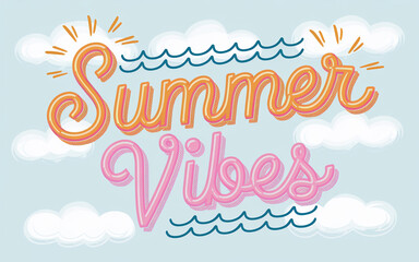 Summer Vibes HandDrawn Illustration Design