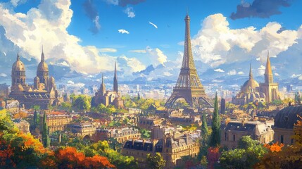 Obraz premium travel illustration