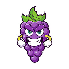 Creative Grape Mascot Logos: Coffee, Books, Gaming, Boxing & More - Vector & Cartoon Designs, Fun grape mascot logos: coffee, books, gaming, boxing & more in vector & cartoon styles
