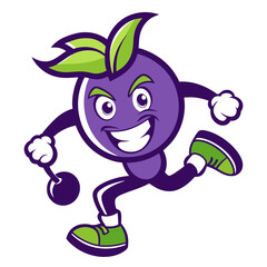 Creative Grape Mascot Logos: Coffee, Books, Gaming, Boxing & More - Vector & Cartoon Designs, Fun grape mascot logos: coffee, books, gaming, boxing & more in vector & cartoon styles
