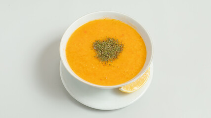 Lentil soup bowl