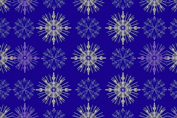Winter Wonderland Snowflake Pattern 
