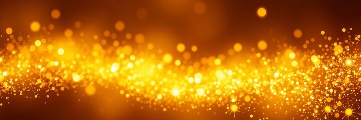 Gold foil background with soft and glowing light reflections, abstract, shimmering