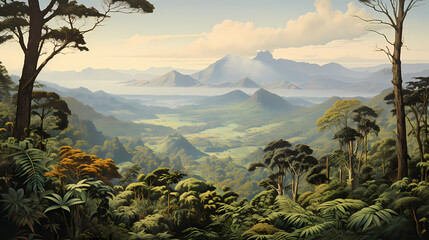 Landscape with trees